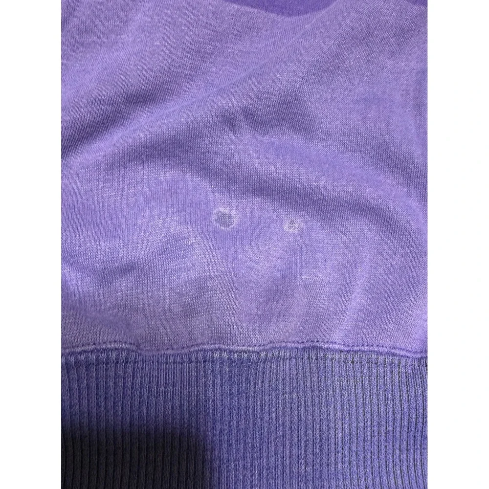 Vintage 1989 I.O.U. Worldwide Legend‎ Sweatshirt Purple Graphic Mock Neck